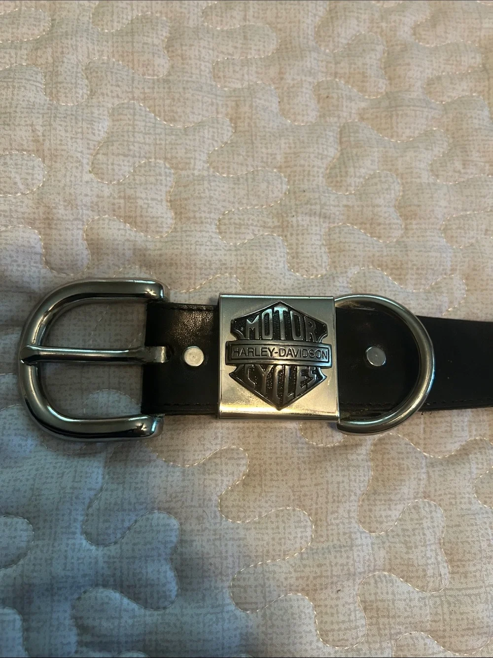 Harley-Davidson black leather belt